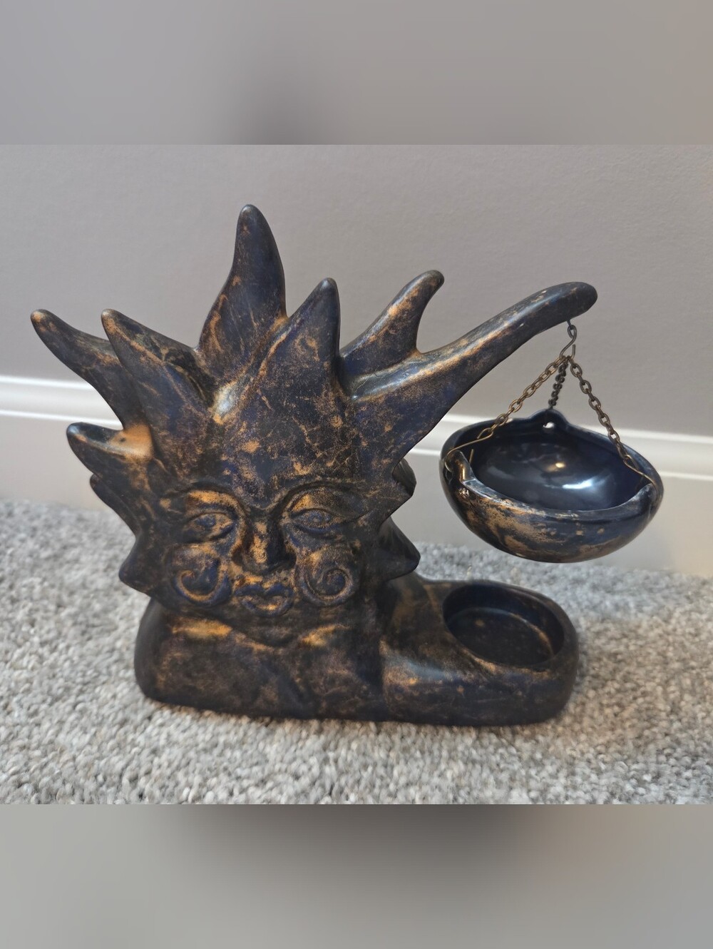 90s Celestial Sun Ceramic Burner